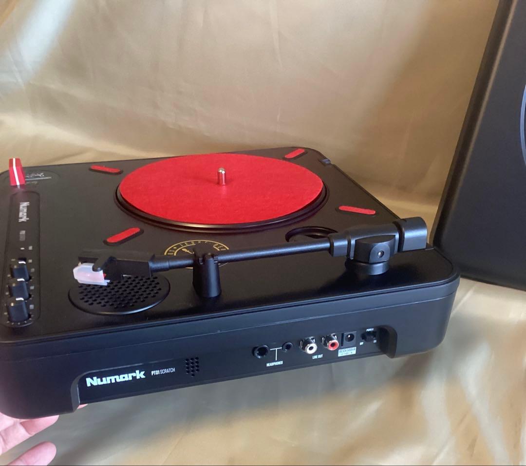 Numark PT01 Scratch + スクラッチ用カスタムフェーダー交換済