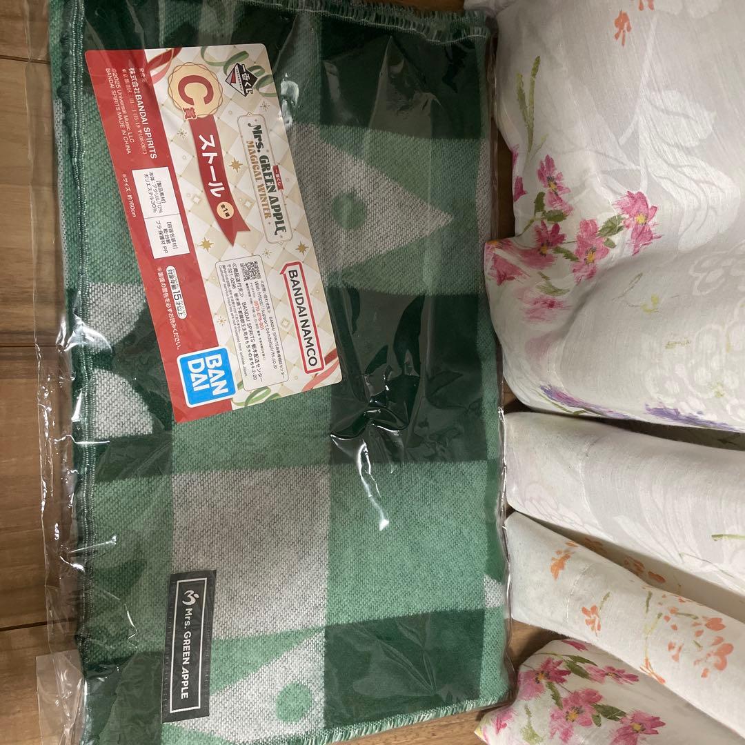 ミセスグリーンアップル　一番くじ　C賞　ストール　D賞　ミセスなマグカップ