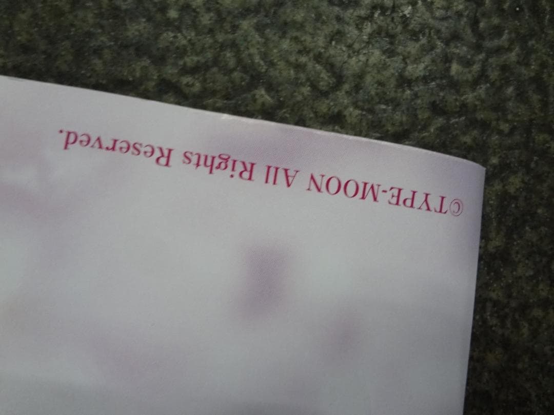 type-moon all rights reserved　ロング非売品ポスター