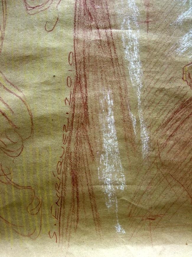 イラスト原画　高貴な香り　「素描」