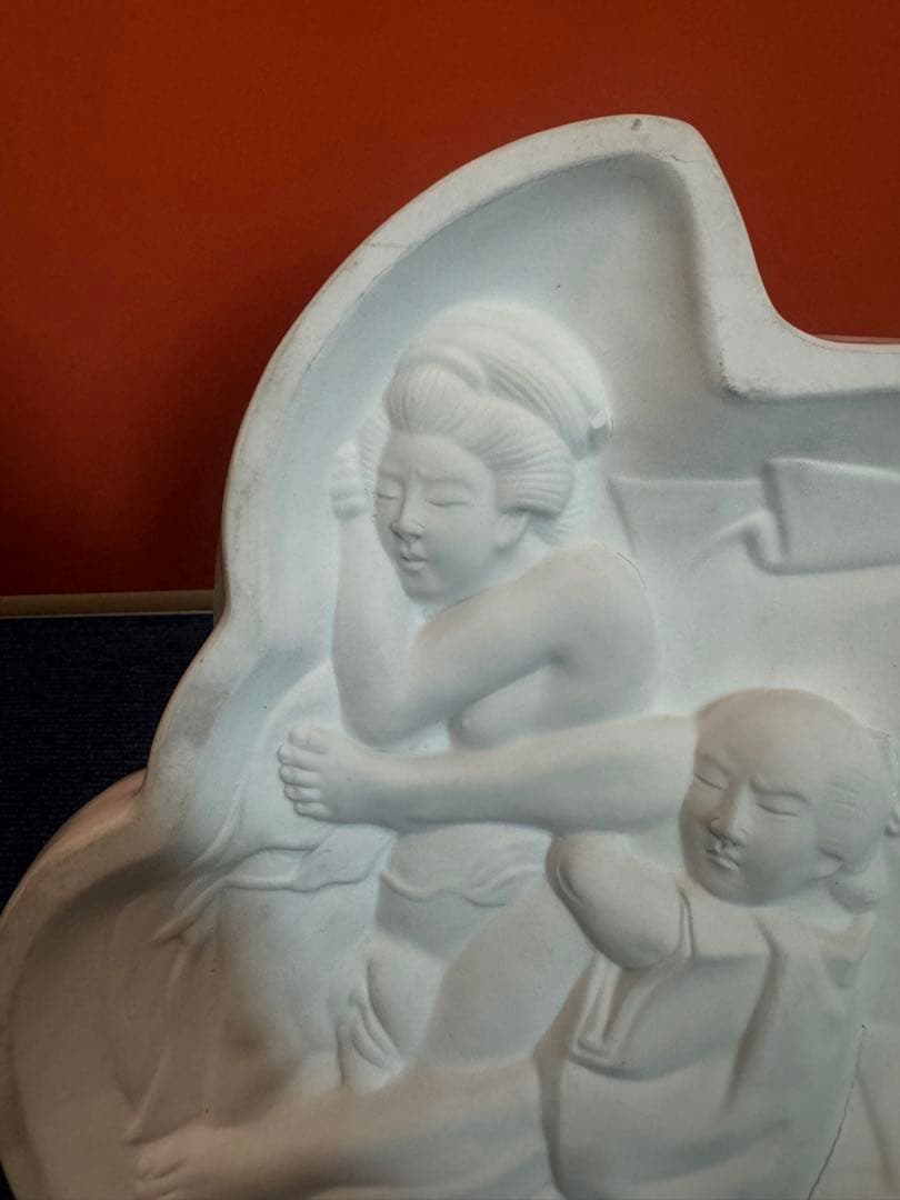 2061 平戸　白磁　布袋様　七福神　春画　美人画　縁起物　置物　古美術