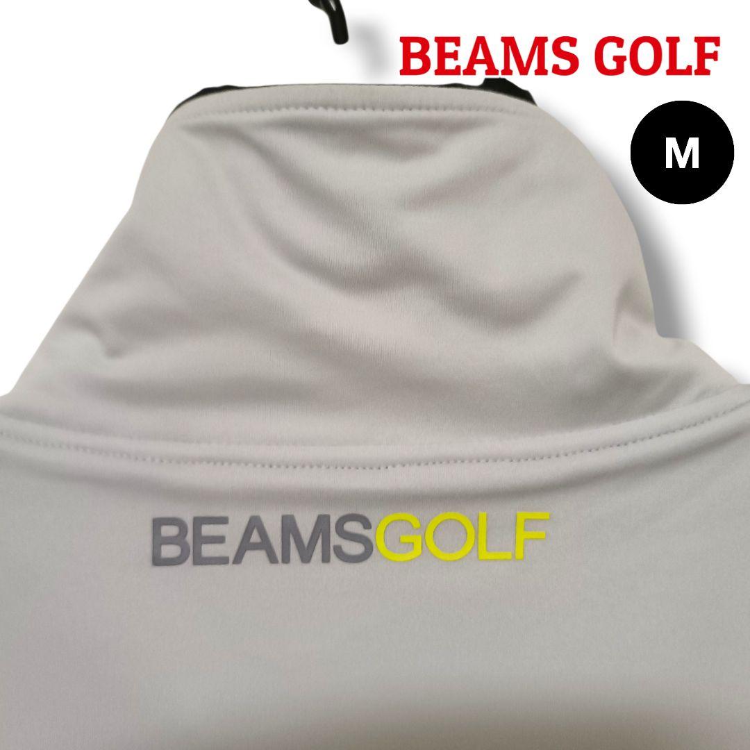 【彩りイエロー】ビームスゴルフ フルジップブルゾン M グレー メンズ ゴルフ