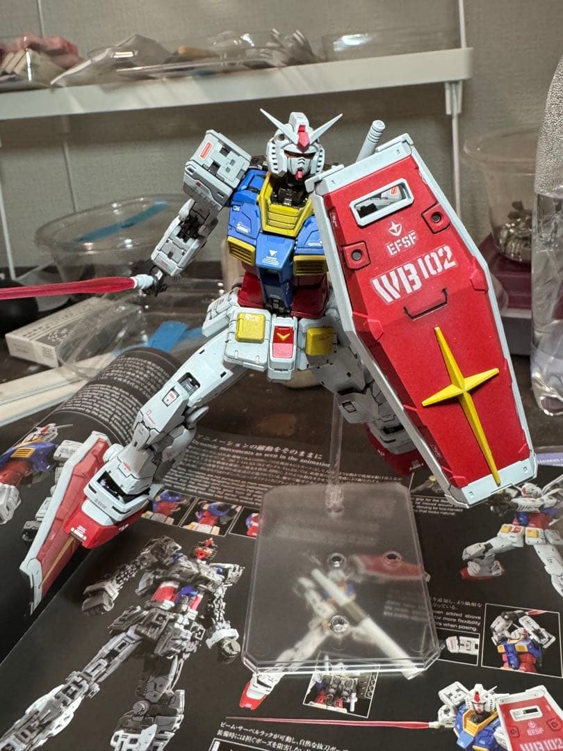 k*i様 RG ガンダム 1/144 スケールver2.0塗装済み完成品