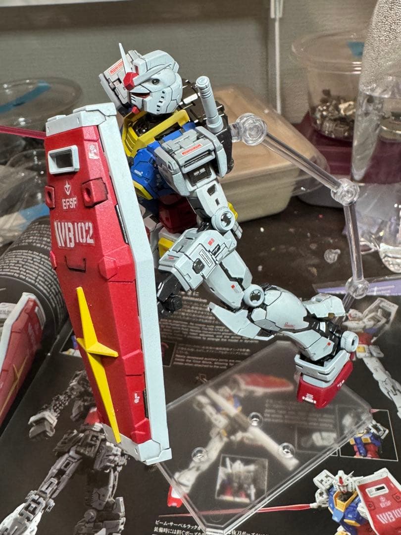 k*i様 RG ガンダム 1/144 スケールver2.0塗装済み完成品