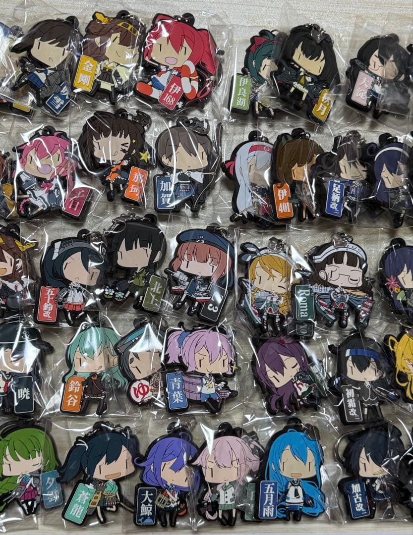 艦これ　ラバーキーホルダー　70個　まとめ売り