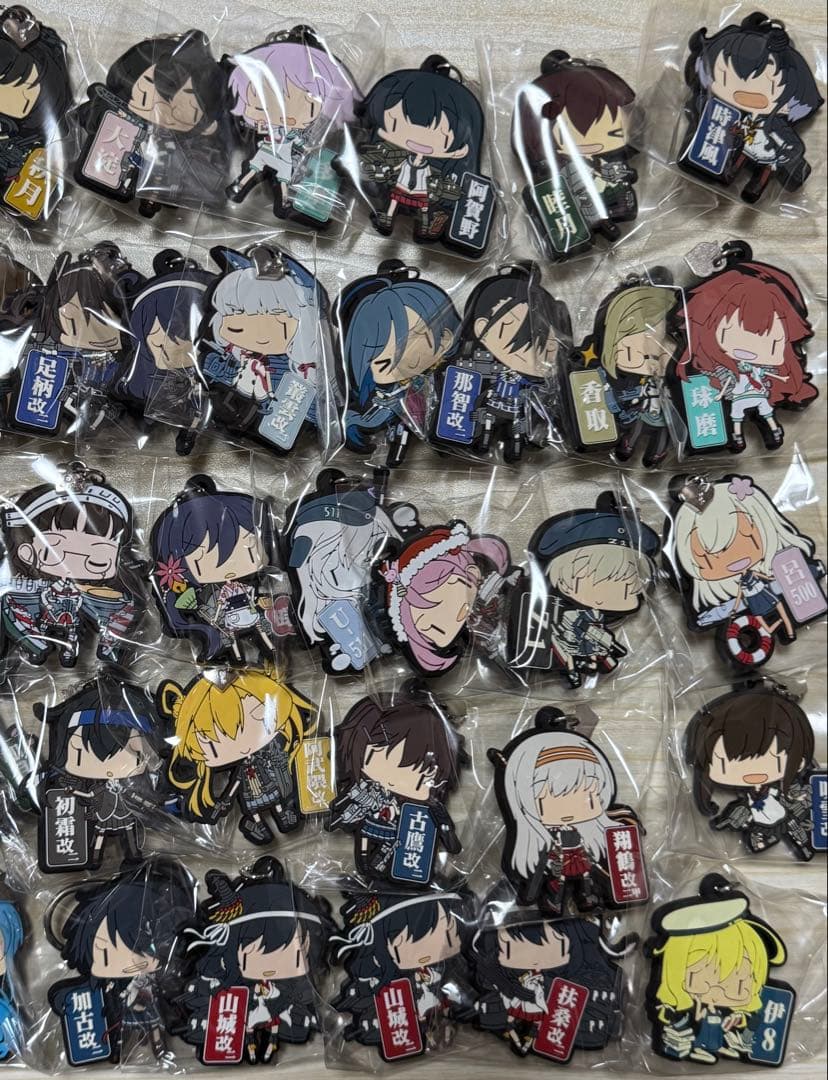 艦これ　ラバーキーホルダー　70個　まとめ売り