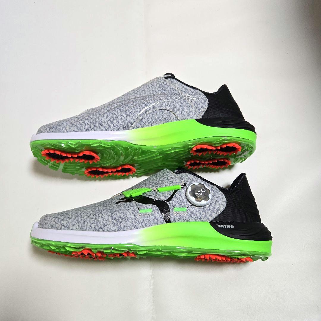 【新品】プーマ ゴルフシューズ ファントムキャット ニトロディスク 27㌢グレー