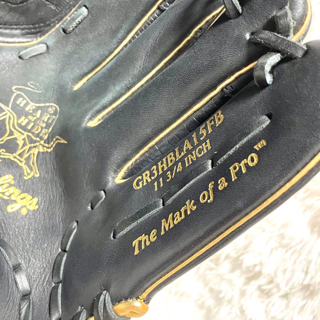 【極美品】ローリングス 軟式 投手用グローブ 本革GR3HBLA15FB