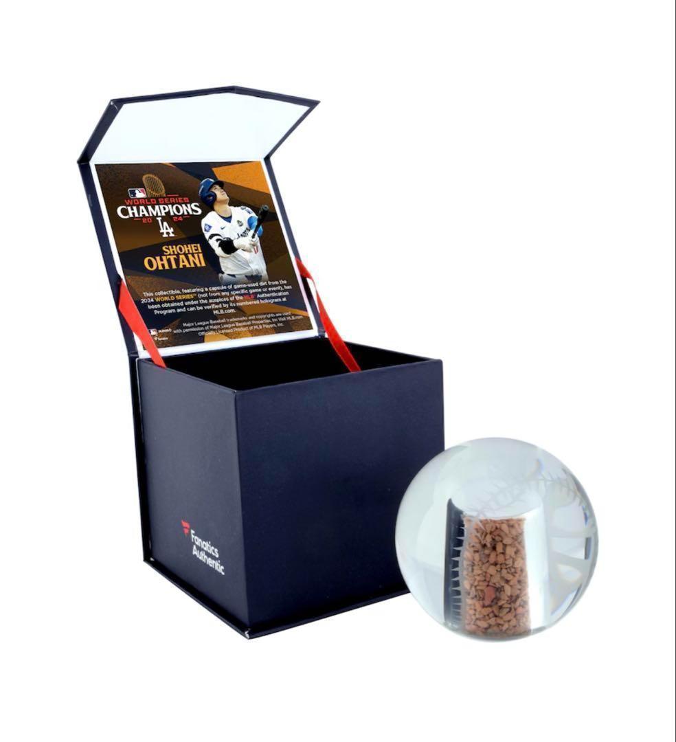 大谷翔平 ワールドシリーズチャンピオン クリスタルボール 土入り ドジャース