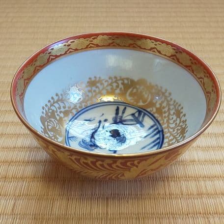 A 108 金蘭手 鳳凰絵 ・ 永楽和全作 ( 未使用品 )