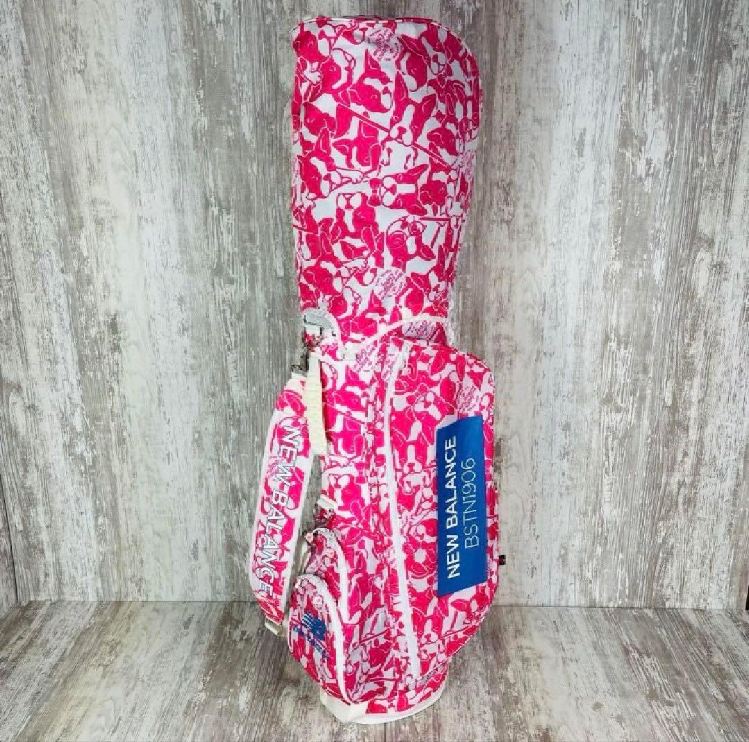 NEW BALANCE BSTN906 ゴルフバッグ ボストンテリア ピンク