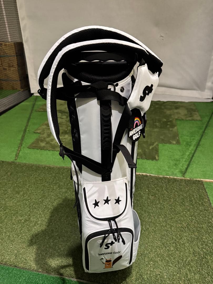 S+ ゴルフキャディバッグ ホワイト