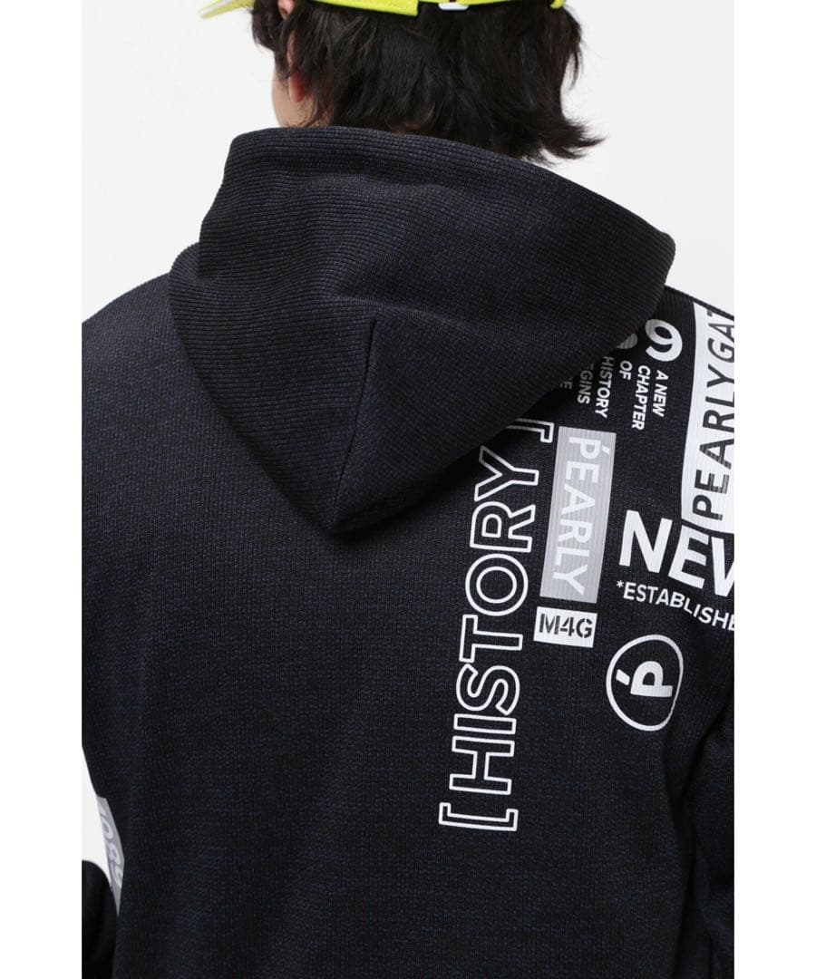 PEARLY GATES セーターメランジフリースフルジップフーディ