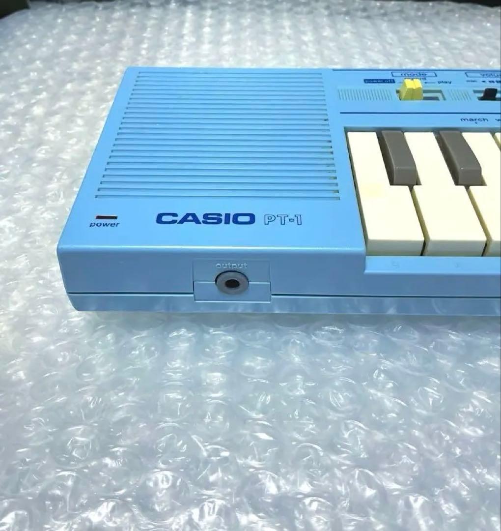 Casio PT-1☆ミニシンセサイザー☆ベビーブルー☆超レアカラー