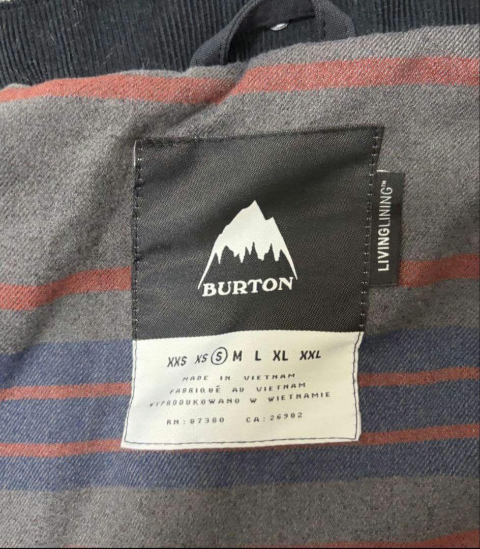 BURTON スノボウェア 男性用Sサイズ 黒 フード付き