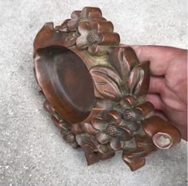 銅器 重工 彫刻 寿桃硯 筆洗 灰皿 文房置物·案頭 工芸品 美術品