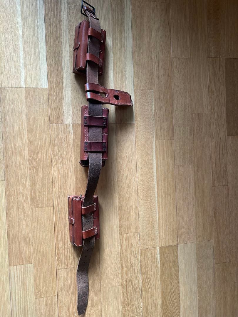 日本陸軍 ベルトセット 三八式弾薬盒（中田商店）