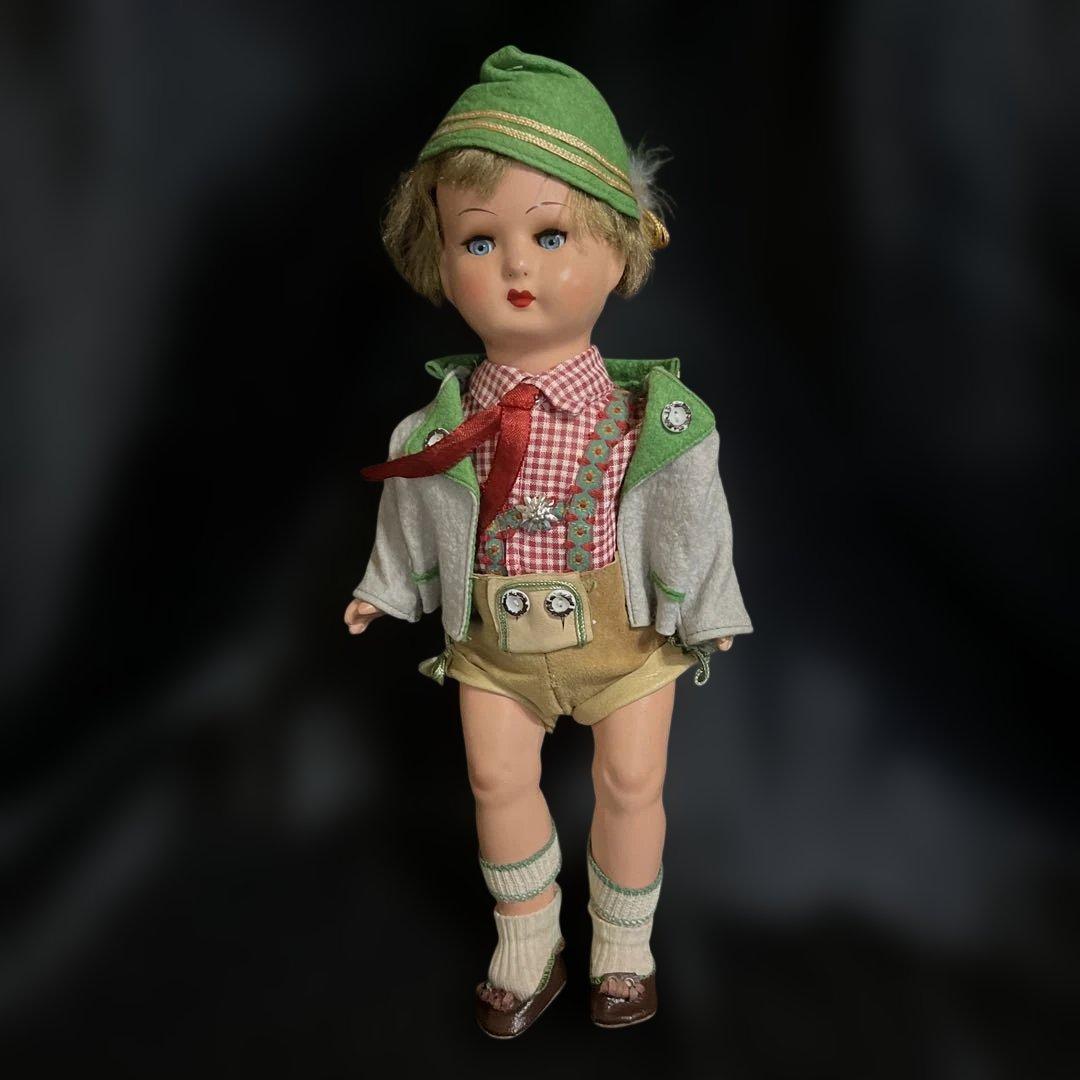 ドイツ　ヴィンテージ人形　アンティーク　オブジェ　コレクション　昭和レトロ