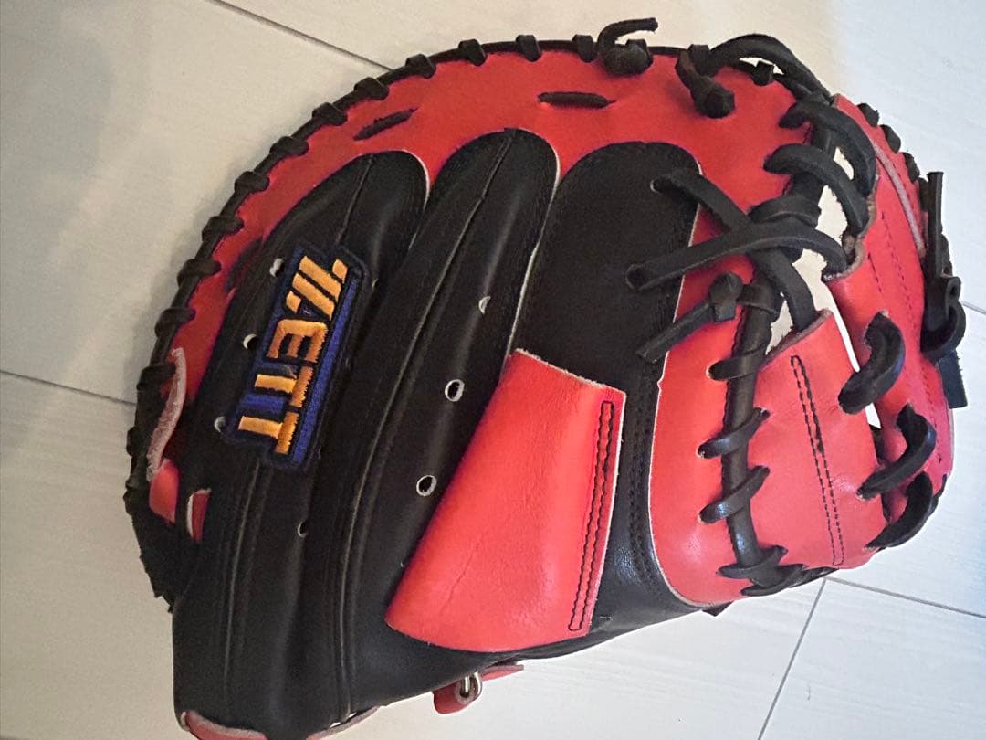 ZETT ゼット　軟式　キャッチャーミット　GRAN STATUS 赤