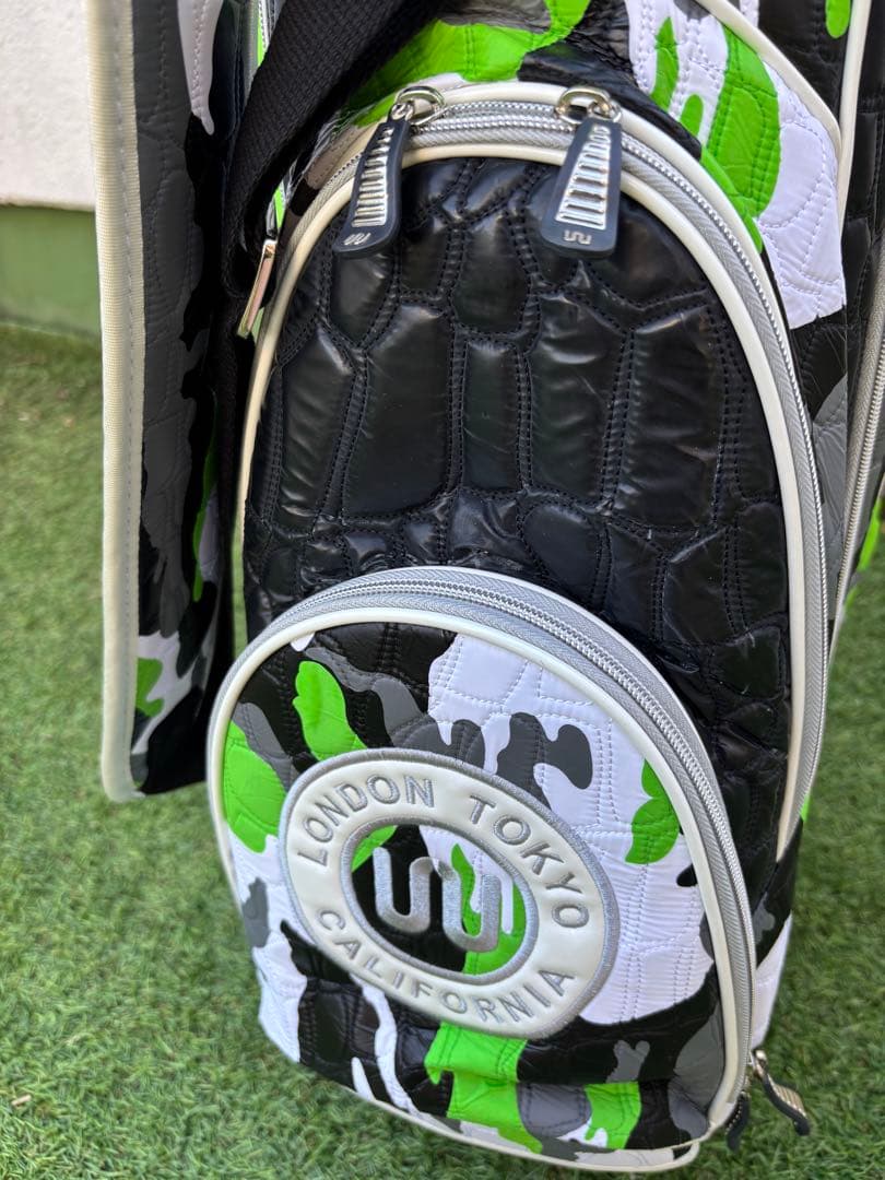 オウル　キャディバッグ　新品未使用　OUUL ゴルフバッグ　防水　迷彩　グリーン