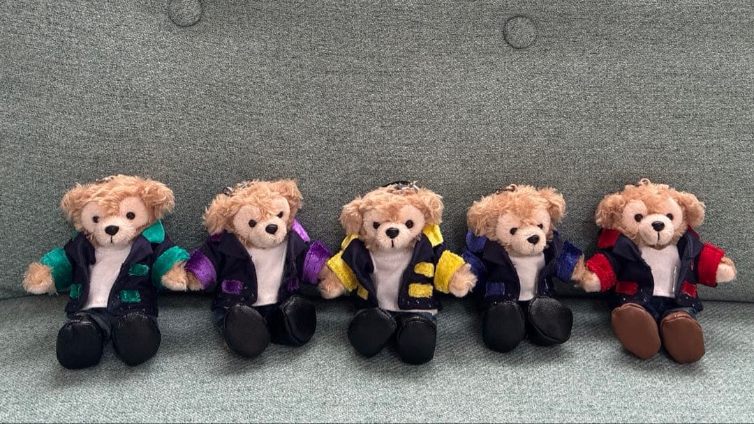 ダッフィー　ストラップ　コスチューム　ぬいぐるみ付　嵐　メンバー　5人セット