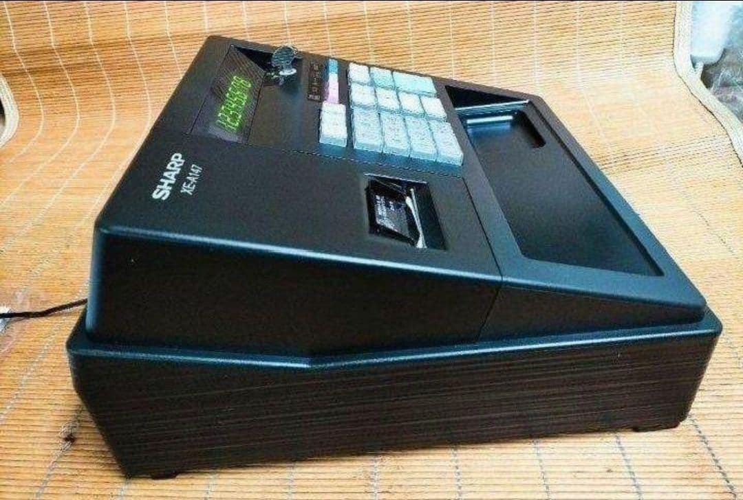 シャープレジスター　XE-A147　PC連携売上管理フル設定無料　307006