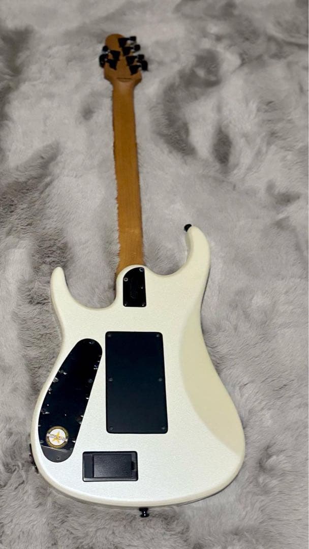 ホワイトエレキギター ハムバッカー搭載