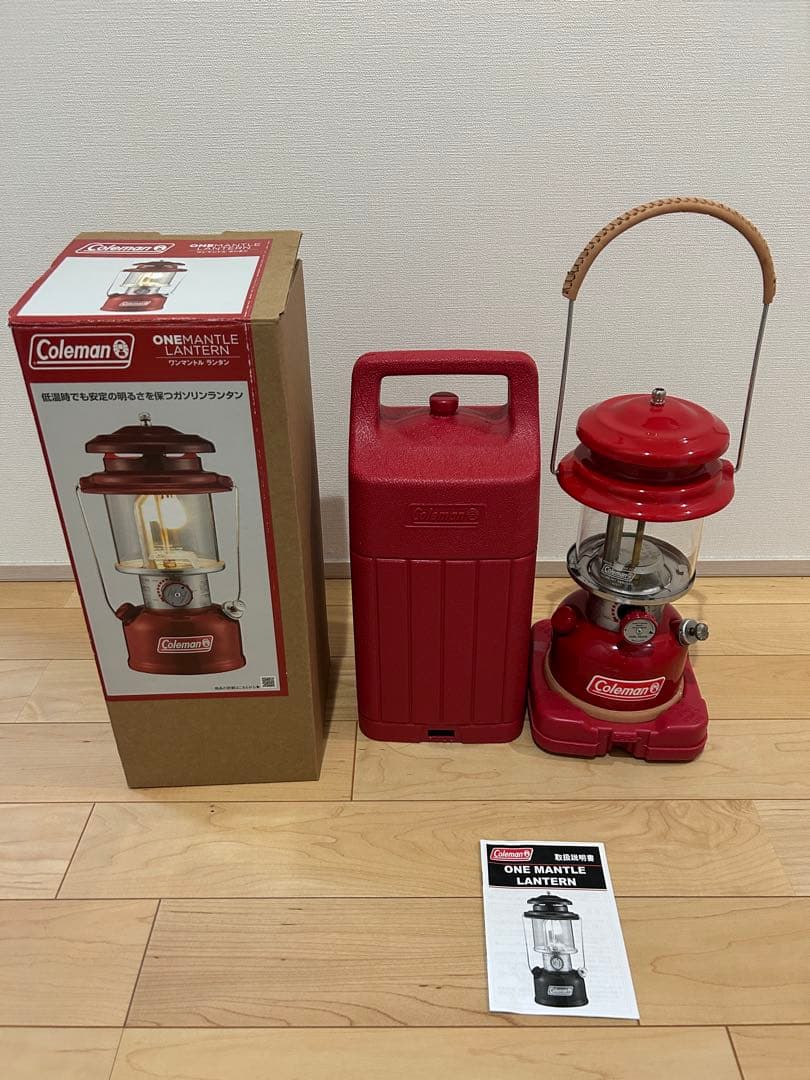 点火テストのみ コールマン ワンマントルランタン レッド