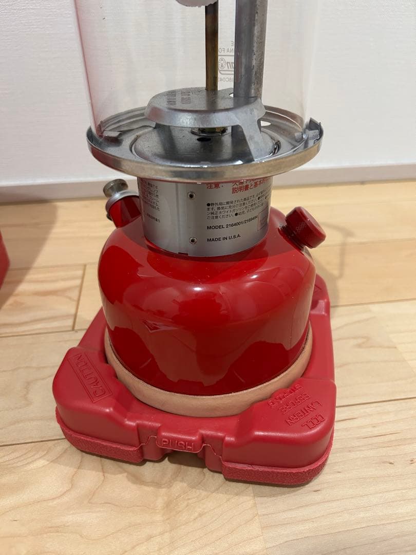 点火テストのみ コールマン ワンマントルランタン レッド