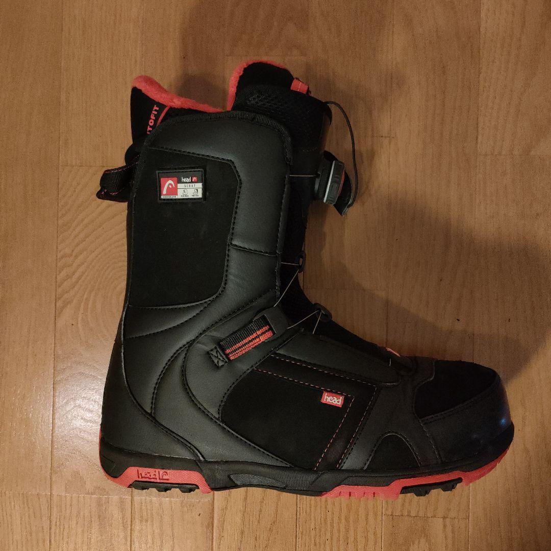 HEAD SCOUT BOA スノーボードブーツ 28.5cm ブラック/レッド