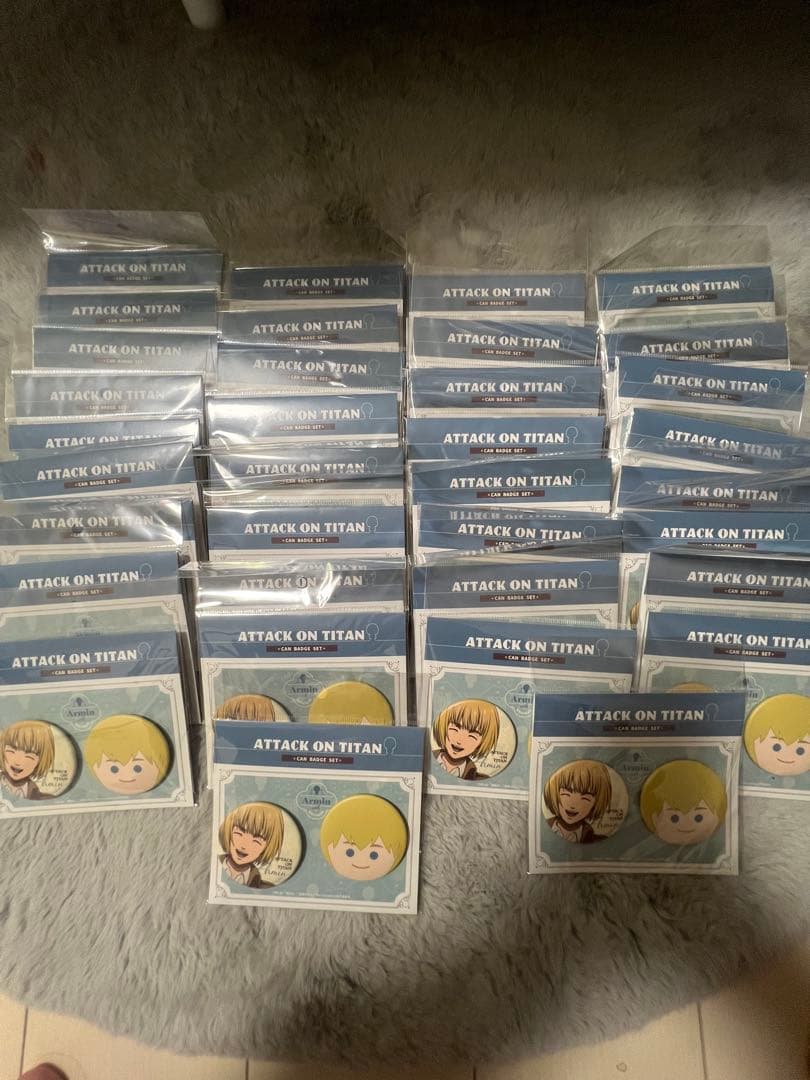 Anique 進撃の巨人　KINOKOSと一緒 缶バッジ アルミン