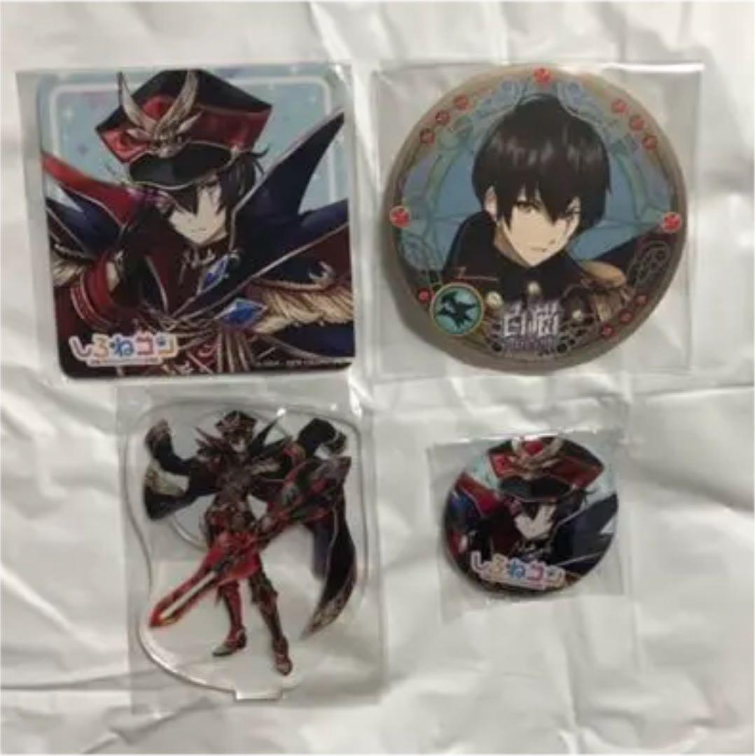 白猫　ネモ　白黒カフェ　コースター　しろねコン　アクリルスタンド　缶バッジ