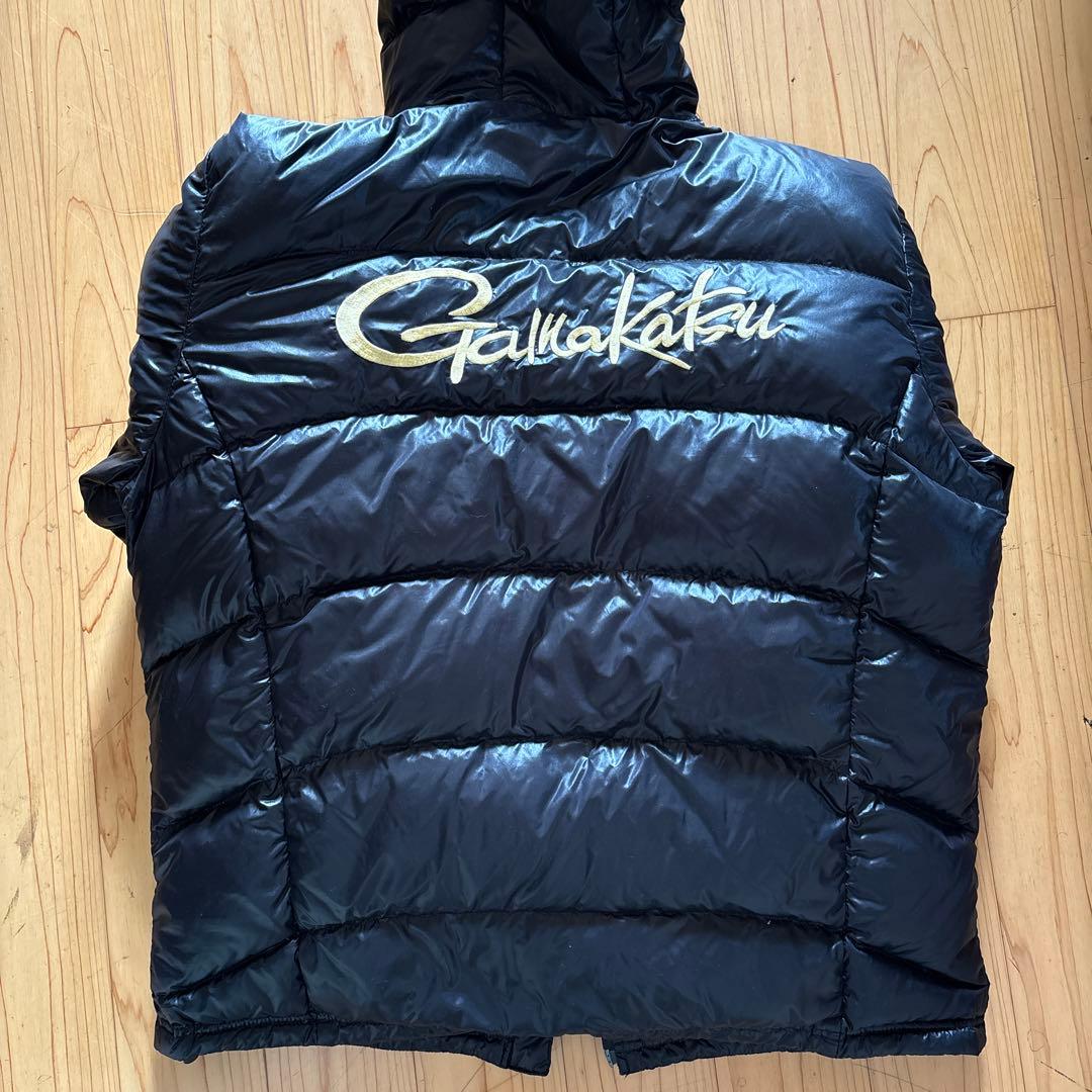 がまかつ Gamakatsu フード付きダウンジャケット LLサイズ ブラック