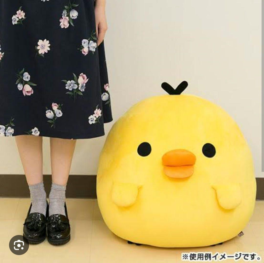 キイロイトリ　特大まんまるもちもちぬいぐるみ　サンエックス