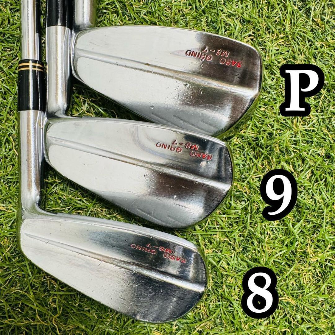 【希少】SASO GRIND MS-7 メンズアイアンセット 6本 スチール S