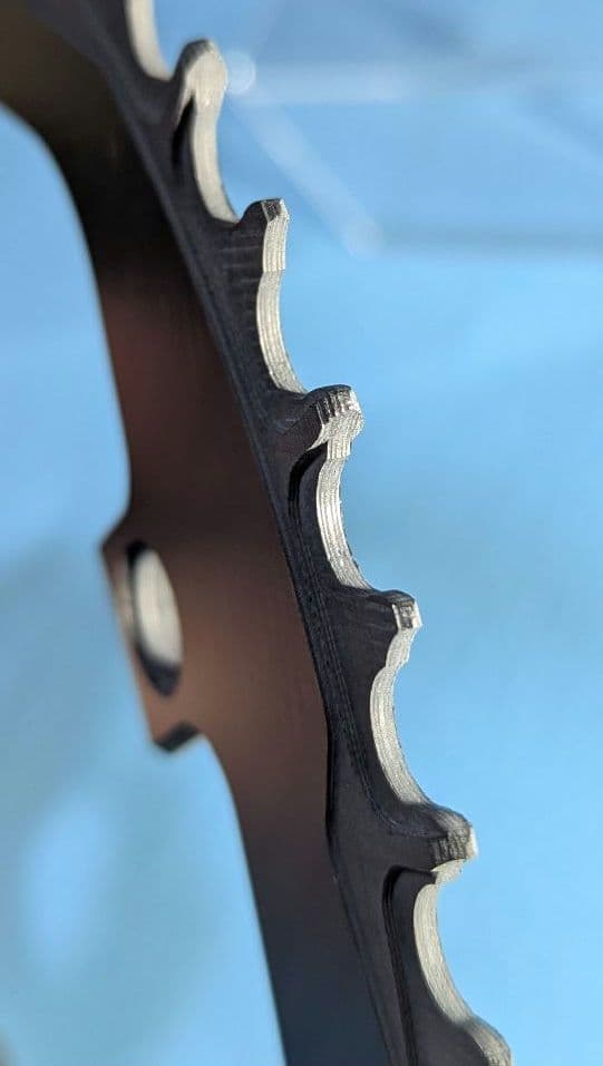 union jack カーボンチェーンリング 3K柄 50T pcd130