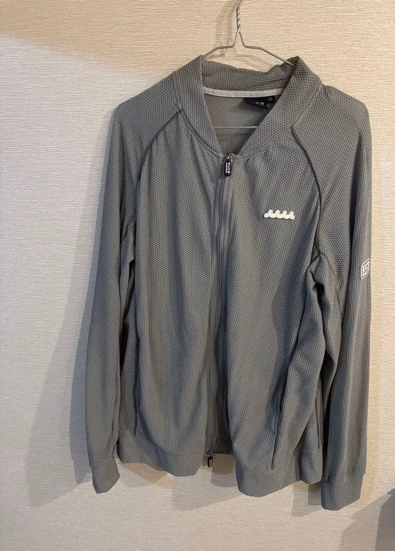 mute メッシュ ジップアップジャケット XLサイズ グレー
