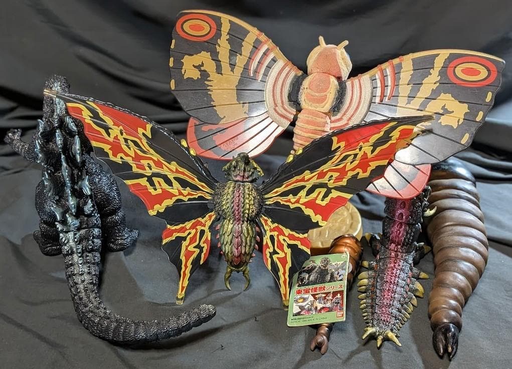 平成シリーズ「ゴジラvsモスラ」（バンダイ）ソフビフィギュア６体セット