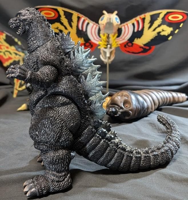 平成シリーズ「ゴジラvsモスラ」（バンダイ）ソフビフィギュア６体セット