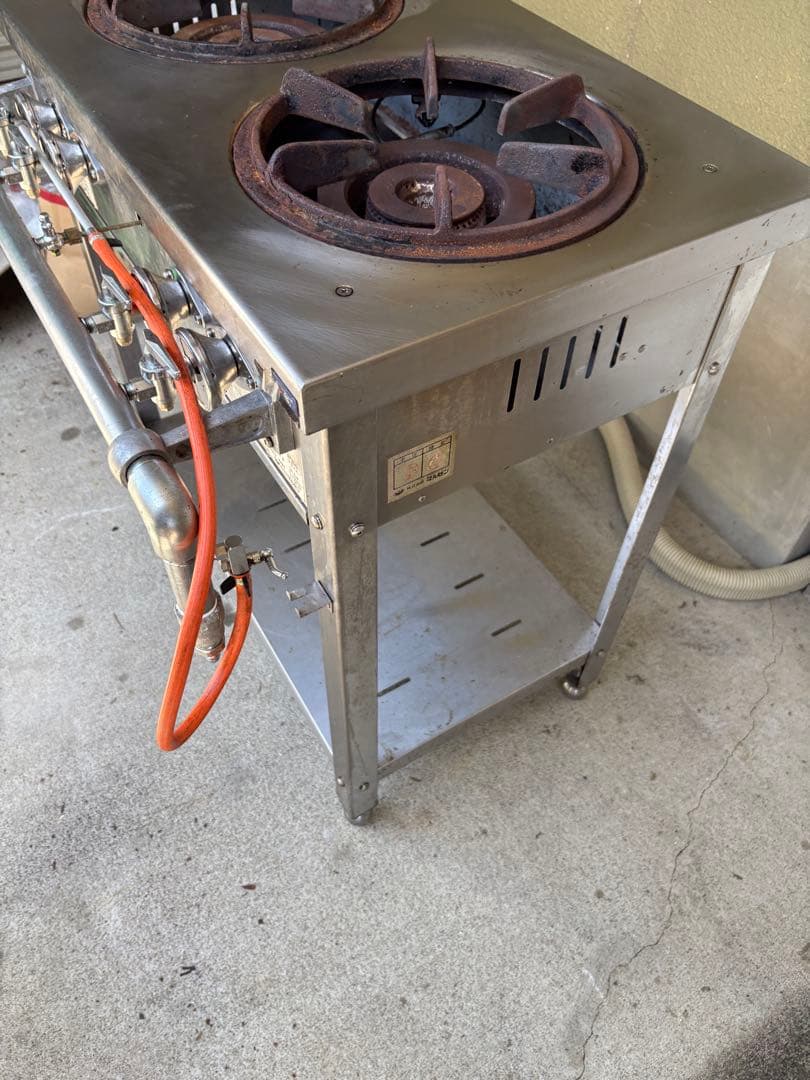 2021年製 マルゼン 2口ガステーブル LP プロパン　MGT-074DS