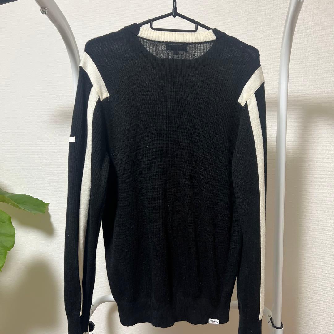 【美品】Black&White ゴルフニット M モノトーン