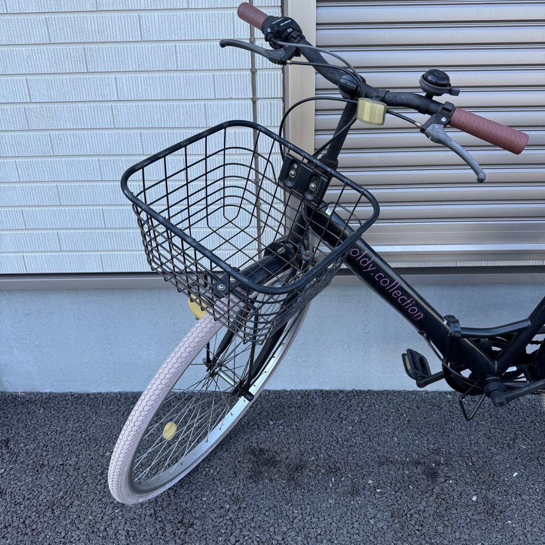 ボルディ 自転車 ママチャリ 折りたたみ 26インチ シマノ製6段変速