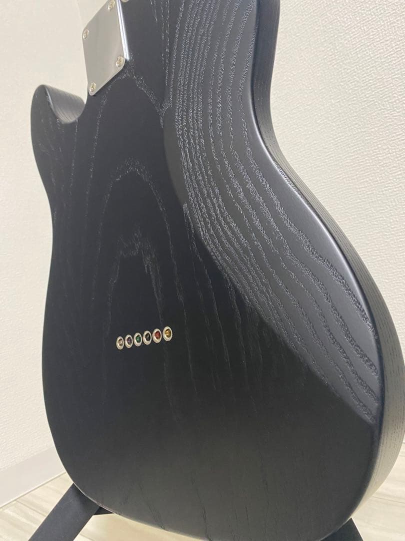 ギター fender MIJ telecaster raw ash black