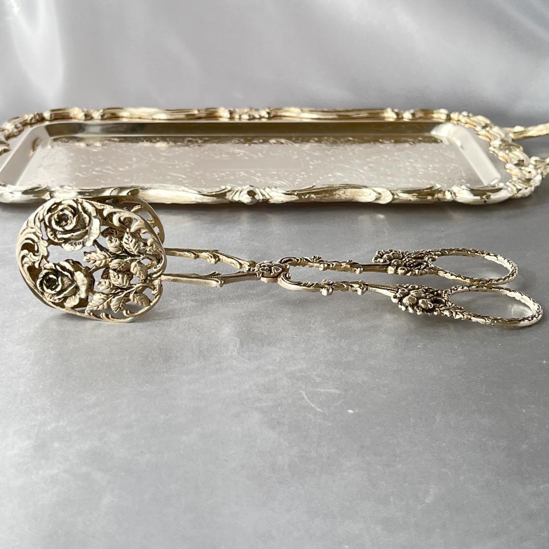 【Christoph Bach】 薔薇の透かしのペストリートング【純銀】17cm