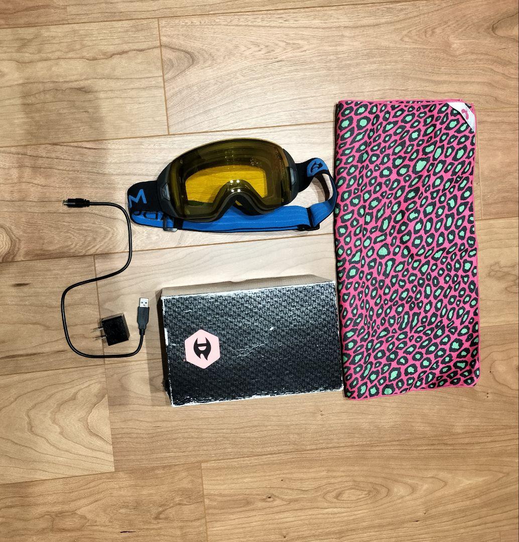 Abom ゴーグル 電熱ゴーグル バックカントリー