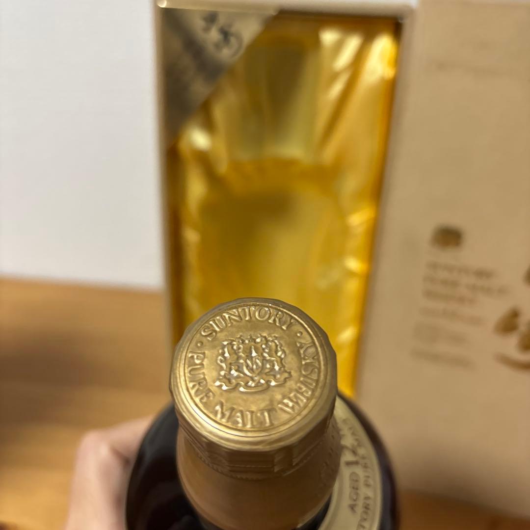 サントリーピュアモルトウイスキー　山崎12年　1000ml 化粧箱付き　未開封❶