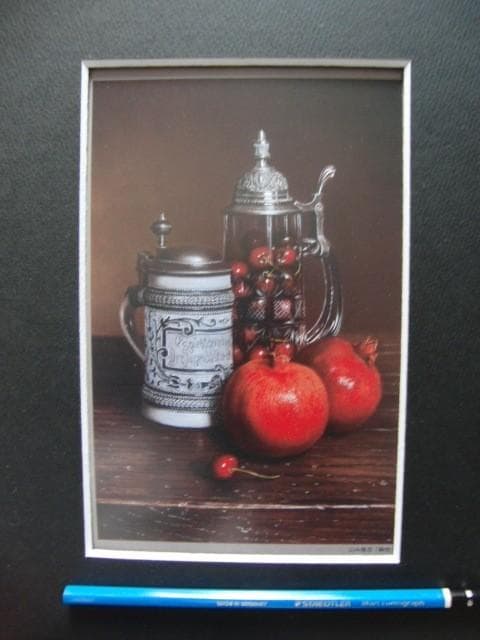 山中 雅彦 【静物】 希少画集画、状態良好、新品高級額装付