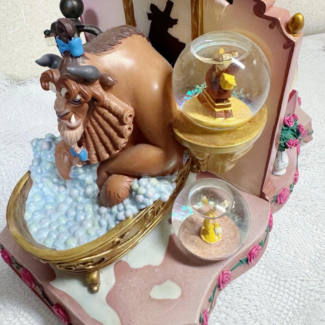 ディズニー 美女と野獣 スノードームフィギュア ベルとビーストの部屋 希少
