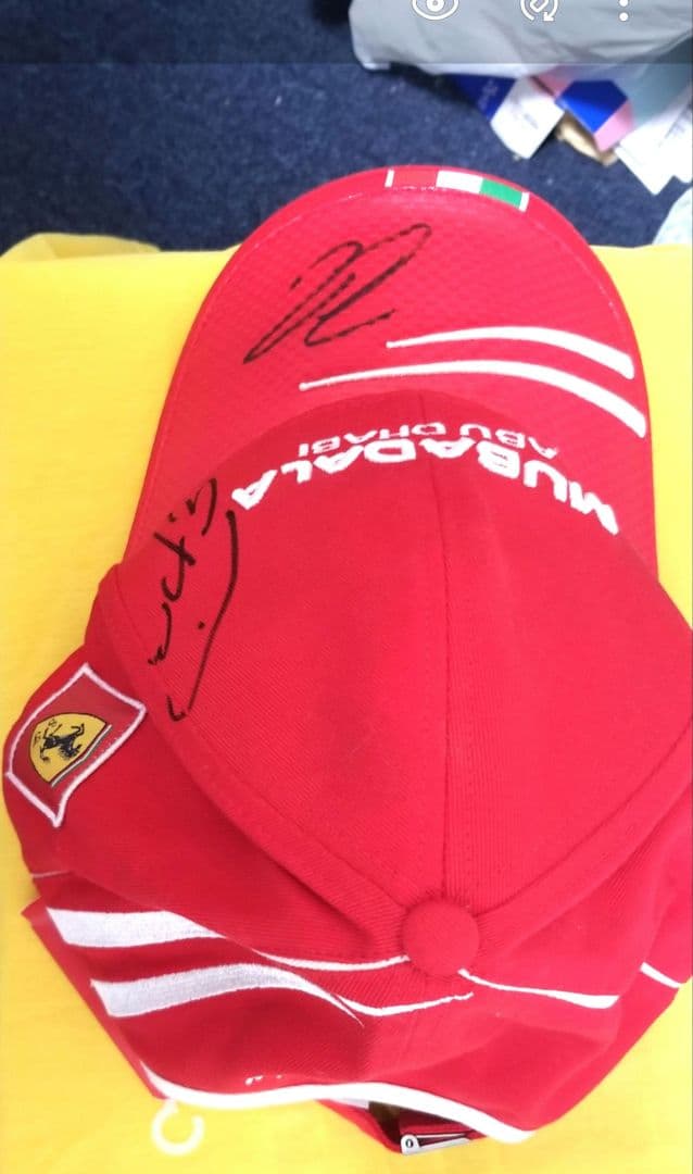 ライコネン　フィジケラ　2009年　直筆サイン　サイン　帽子　キャップ　非売品