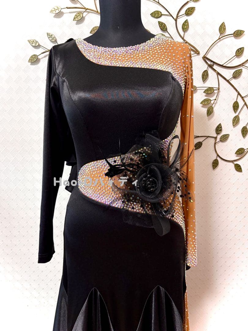 新品★ドレス★ルンバ★タンゴ★スムース★社交ダンス★競技会★パーティー★光沢